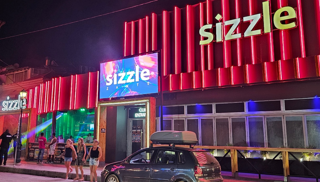 Discoteca Sizzle laganas Zante