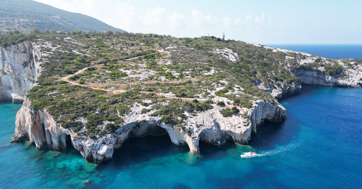 grotte blu nord zante