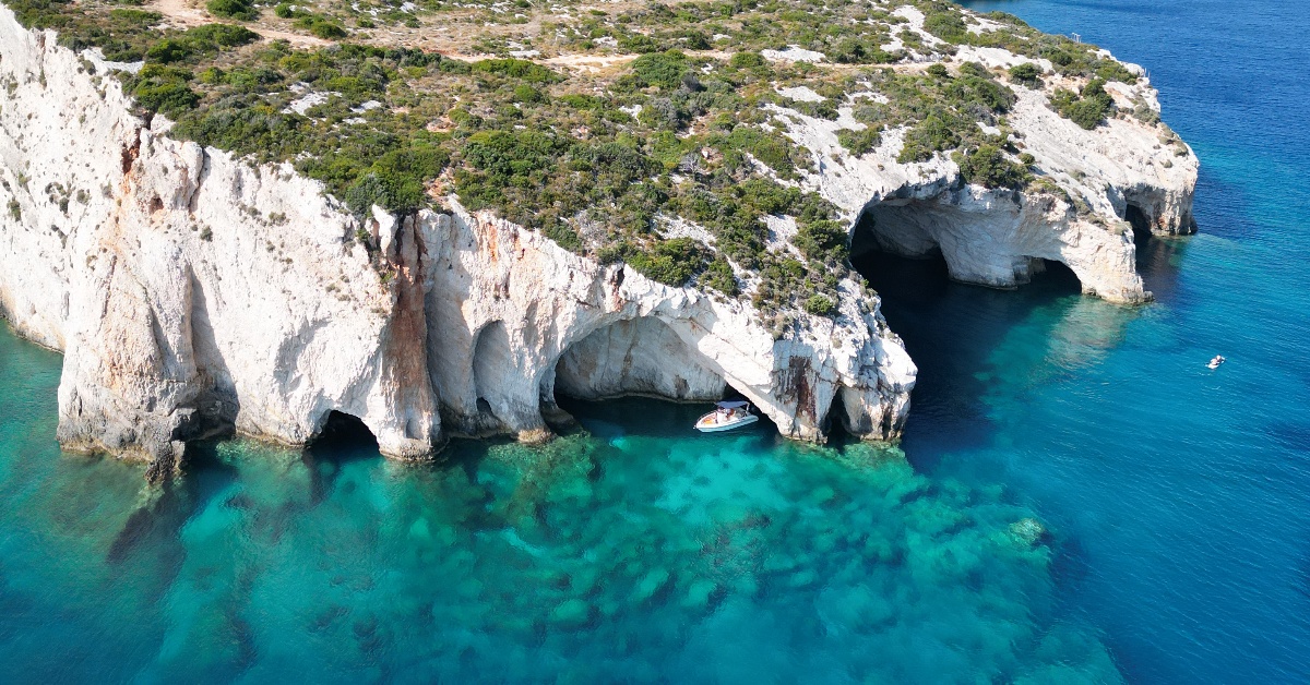 dove sono le Grotte Blu di Zante